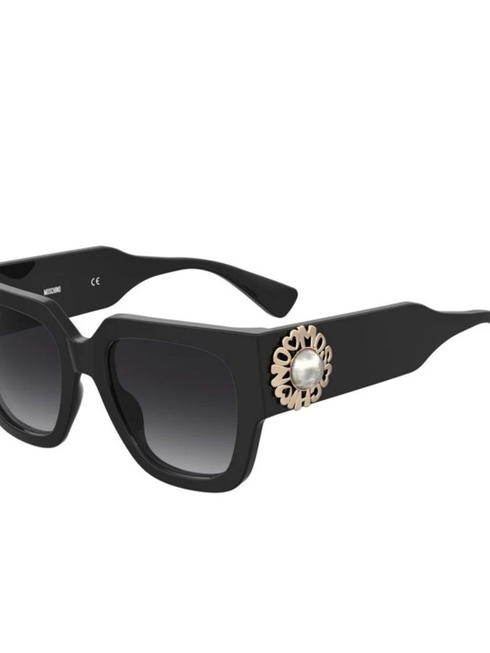 MOSCHINO MOS153/S BLACK PEARL LOGO SUNGLASSES- brand new - no case